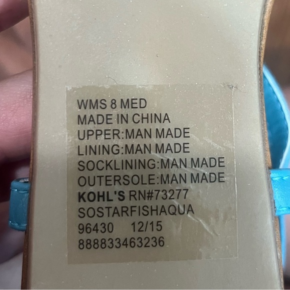 NWOT SO Sandals - Picture 6 of 7